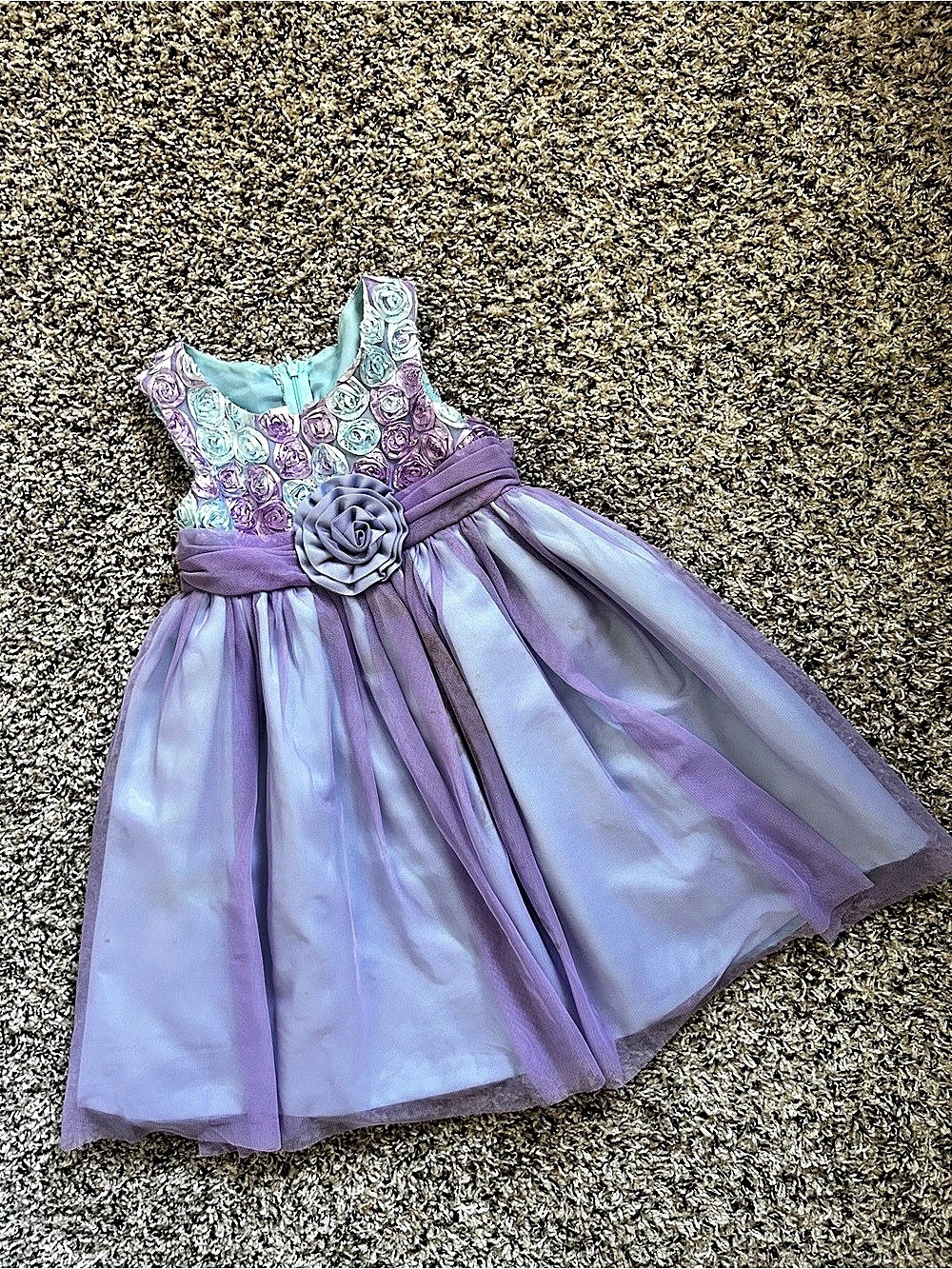 Bonnie Jean Floral Tulle Party Dress Size 4T Like New